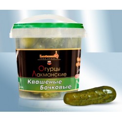Огурцы квашеные бочковые, 1100мл (чистый вес 600г)